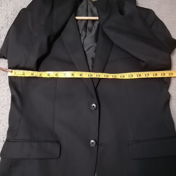 Calvin Klein Silk And Wool Single Breasted Suit Jacket Blazer Size 38S Gray. - Picture 6 of 7